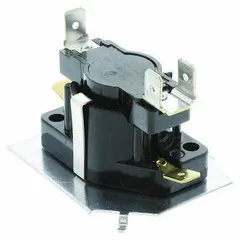 This heat relay is a replacement HVACR control component for switching electrical loads in heating systems. It is used to activate heating elements or stages in furnaces, rooftop units, and air handlers. Suitable for commercial and industrial applications requiring precise temperature regulation.