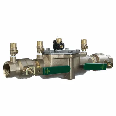 Watts Modular compact design: 007, 1 1/4 in Pipe Size, FNPT x FNPT, 16.38 in Overall Lg - Watts Double Check Backflow Preventers