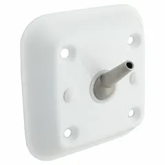Single-hook unit made of stainless steel with a powder-coated finish. Designed for commercial and public restroom applications, it provides a secure hanging point for clothing or bags. The 25 lb release point prevents overloading and damage. Corrosion-resistant construction suitable for high-moisture environments.