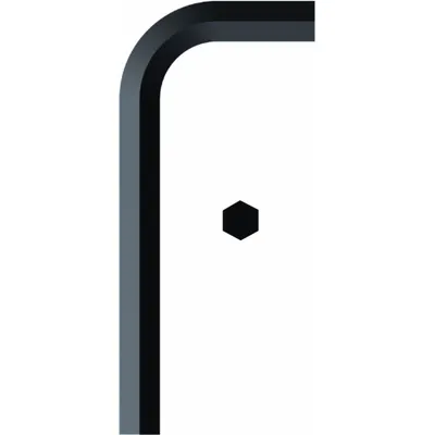EKLIND Hex Key: 0 Ball Ends, 1-1/8 in Tip Size, SAE, Long, Alloy Steel, Black Finish - L-Shaped Hex Keys