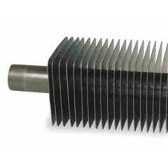 Hydronic baseboard heater element with steel tubing and steel fins, 6 ft length, silver finish. Used in hydronic baseboard heating systems to transfer heat from hot water to room air. Overall dimensions: 6 ft x 4-1/4 in x 4-1/4 in.