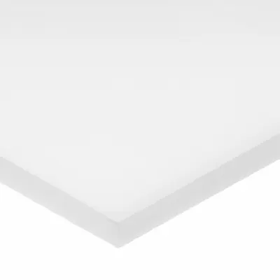 UHMW Polyethylene Bar: 0.5 in Thick, 3 in x 8 ft, Opaque, White - UHMW Polyethylene Sheets & Bars