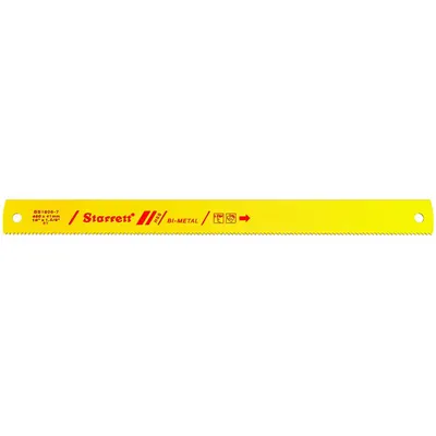 STARRETT Power Hacksaw Blade: Power Hacksaw Blade, 18 in Blade Lg, For 12 in Max. Dia - Steel & General Metal Cutting Blades