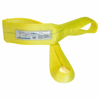 STREN-FLEX Web Sling: Type 4, Polyester, 1 Plies, 3 ft Sling Lg - High-Visibility Polyester Twisted-Eye Web Slings