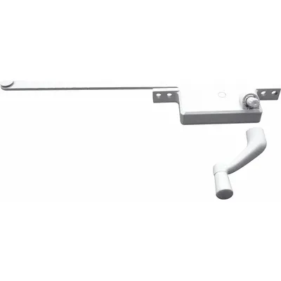PRIME-LINE Window Operator: Crank, Handle Included, Right-Hand, Frame, White - Awning & Casement Window Operators & Handles