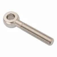 AMPG Fixed Rod End: Stainless Steel, Plain, 80 mm Hole Center-to-End Lg, Right Hand, 17 mm Eye Thick (MPN ZEBM16X80)