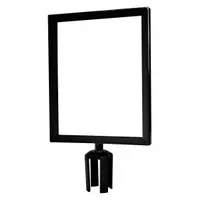 TENSABARRIER Sign Frame: Black, 11 in Overall Wd (MPN FRAME-HDSC-33-1114HD-V)
