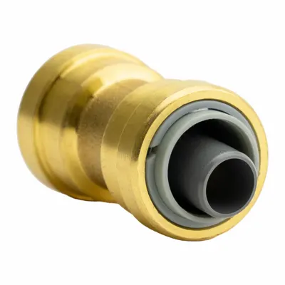 OEM Transition Coupling: 1/2 in OD x 1/2 in OD Size - Standard Brass Push-to-Connect Tube Fittings