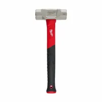 Sledge Hammer: Fiberglass Handle, 4 lb Head Wt, 1 3/4 in Dia, 15 in Overall Lg, Round Shape (MPN 48-22-9314)