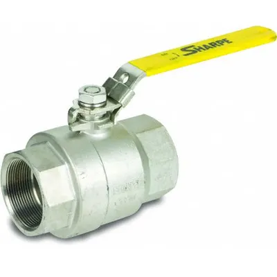 SHARPE Manual Two-Way Ball Valve: 1 1/4 in, 316 Stainless Steel, Straight Valve Body - Stainless Steel Ball Valves