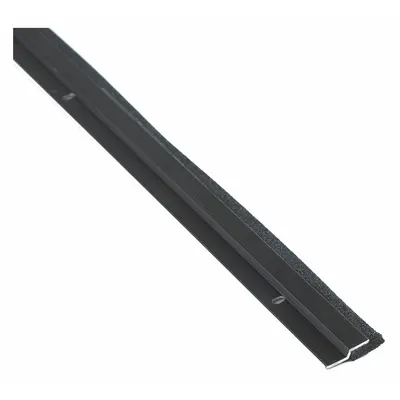 NATIONAL GUARD Door Weatherstripping: Flat Insert, 8 ft Lg, 1 1/8 in Wd - Metal Leaf Weatherstripping