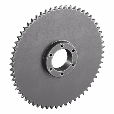 TSUBAKI Sprocket: For 60 Chain, 60 Teeth, 14.331 in Pitch Dia, 14.76 in Outside Dia - Size 60 Bushed-Bore Roller Chain Sprockets