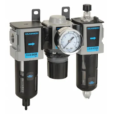 WILKERSON Filter/Regulator/Lubricator: 3/8 in NPT, 68 cfm, 150 psi Max Op Pressure - Wilkerson Filter, Regulator & Lubricators (FRLs)
