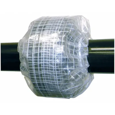 ADVANCE Spray Shield: Polyethylene, 10 in Pipe, Transparent - See-Through Spray Shields