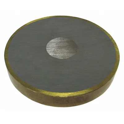 STORCH PRODUCTS 1258-T Cup Ceramic Magnet, 4 in OD, 0.61 in Thick, 88 lbf Pull - Cup Ceramic Magnets