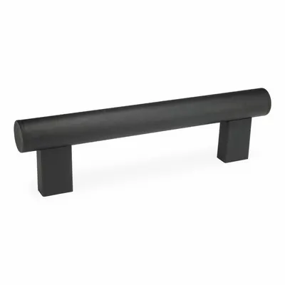 JW WINCO Pull Handle: Threaded Holes, Rear-Mount, 13.78 in Mounting Hole Center to Center - Load-Rated Straight-Leg Tubular Pull Handles