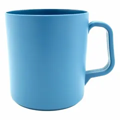 APPROVED VENDOR Low Form Plastic Beaker with Handle, Polypropylene, 284 mL, 41 mm OD, Blue, Non-Sterile