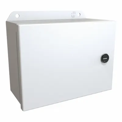 HAMMOND Electrical Enclosure: Steel, 6 in x 8 in x 4 in, NEMA 12/13/3R/4, w/Panel - Steel Washdown Enclosures