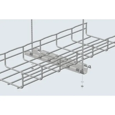 CABLOFIL Profile Support Bracket: 20 in Wd, Steel - Support Brackets for Wire Mesh Trays