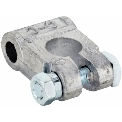 GROTE Battery Terminal: Military, Bolt/Top Post, Negative, Lead, 3/4 in Overall Lg - Military Alignment