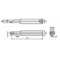 WIDIA Indexable Boring Bar: QSII5006251560R (MPN 2825679)