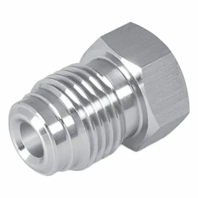 HAM-LET Compression Fitting Plug: 1 in OD Fitting Size, Stainless Steel (MPN PMP1E) - High-Purity Stainless Steel Fittings