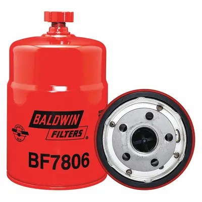 BALDWIN FILTERS Fuel Filter: Spin-On, 3 11/16 in Outside Dia, 1"-14 Thread Size, Cellulose - Spin-On Fuel Filters