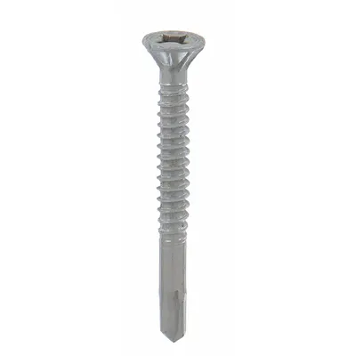 TEKS Self-Drilling Screw: #10 Size, 1 13/16 in Lg, Steel, Climaseal, Flat - Metal-to-Metal-Joining Self-Drilling Screws