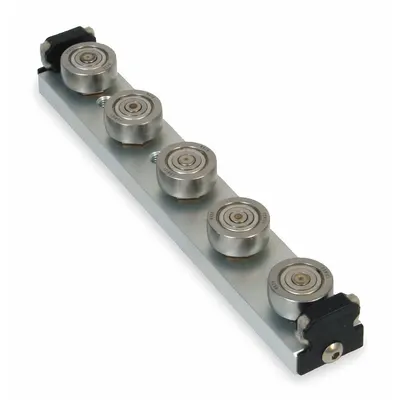 BISHOP-WISECARVER Linear Guide Carriage Assembly: SW, Size 1, 5-Roller Assembly - Bishop-Wisecarver UtiliTrak SW Wheel Plate Assemblies