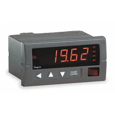 SIMPSON ELECTRIC Digital Panel Meter: 1,999 Display Span - Max, 120 V AC, 200 V DC - DC Voltage Digital Panel Meters