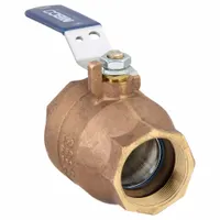NIBCO Manual Two-Way Ball Valve: 2 in, Bronze, Straight, FNPT x FNPT, 600 psi Max. Pressure (CWP) (MPN T58570 2)