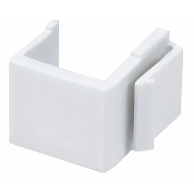 MONOPRICE Blank Keystone Insert: Inserts, 0 Ports, 6539, White, 6539