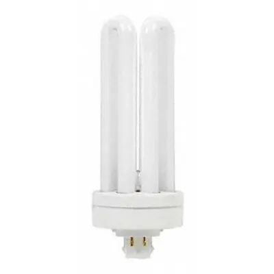 GE LAMPS Compact Fluorescent Bulb: 4-Pin (GX24q-4), T4, Fluorescent, 4100K - CFL Triple Twin-Tube Plug-In Lamps
