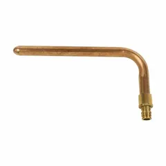 Brass barbed fitting with expansion PEX connection method. Designed for joining PEX tubing in hydronic and water distribution systems. Provides a leak-resistant joint suitable for industrial piping applications.