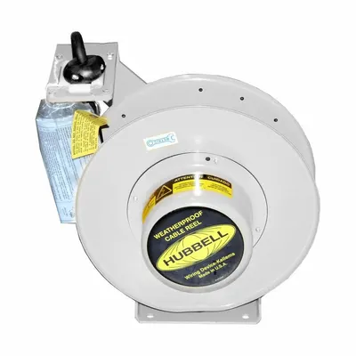 HUBBELL WIRING DEVICE-KELLEMS Hardwired Self-Retracting Cord Reel - Hardwired Self-Retracting Cord Reels