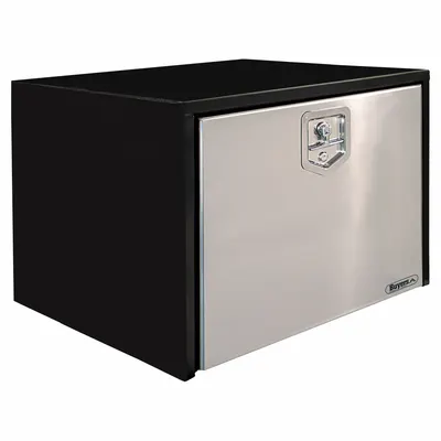 BUYERS PRODUCTS Underbody: Underbody Truck Box, Single Drop-Down Door Door, 14 in Overall Dp - Single Drop-Down Door Boxes