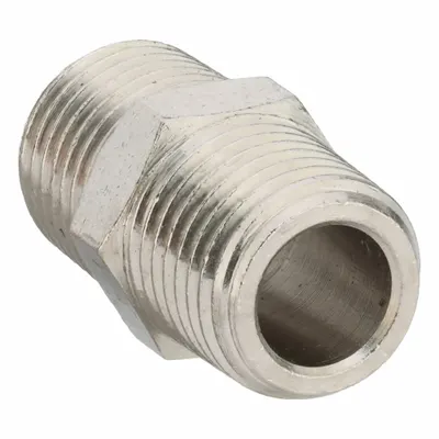 LEGRIS Metal Pipe Straight: Straight, 1/4 in x 1/4 in - Threaded Medium-Pressure Pipe Fittings
