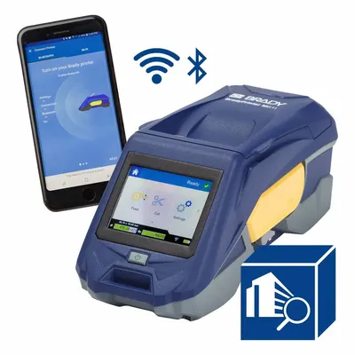 BRADY Portable Printer: Facility Safety Identification, Bluetooth Connected, 2" - Bluetooth Portable Printers