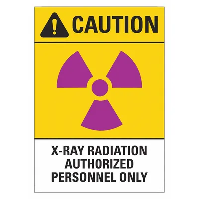 LYLE Caution: X-Ray Radiation - Caution: X-Ray Radiation. Authorized Personnel Only Signs