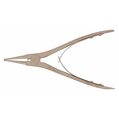 AMPCO Nonsparking Retaining Ring Plier: External, Non-Sparking - Non-Sparking External Retaining-Ring Pliers