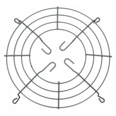 This fan guard is a replacement part for HVACR fans, filters, and ventilation systems. It provides personnel protection from rotating fan blades while permitting airflow. Commonly used in industrial ventilation, exhaust, and air-handling units, it fits models requiring the compatible QVF250 guard.