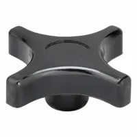 DAVIES Hand Knob: 4 Point, Thermoset, 3/8"-16 Thread, 3 in Dia (MPN 2840-A)
