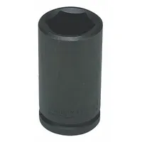 WRIGHT TOOL Impact Socket: 3/4 in Drive Size, Metric, 27 mm Socket Size, 6-Point, Deep, Black Oxide (MPN 69-27MM)