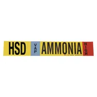 Pipe Marker: HSD, VAP, High, Fits 8 in and Larger Pipe O.D., 1 Pipe Markers, Without (MPN 90447)