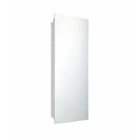 KETCHAM Mirrored Medicine Cabinet: Rectangular, Glass, 36 in Overall Ht, 16 in Overall Wd, Wall (MPN 1636PE)