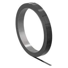 This high-tensile strength steel strapping is wound in a ribbon configuration, with a break strength of 3,400 lb and a coil length of 1,012 ft. It is AAR approved, making it suitable for heavy-duty bundling and securing of industrial loads such as steel coils, lumber, bricks, and machinery during transport and storage.