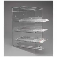 Serological Pipette Holder: 8 1/4 in Overall Wd, 16 in Overall Ht, 11 1/4 in Overall Lg, PETG, Clear (MPN PGSERPIP4)