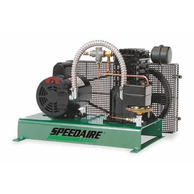 SPEEDAIRE Electric Air Compressor: 3 hp, 1 Stage, Tankless, 12.3 cfm, 40 psi - Fire Sprinkler Stationary Electric Air Compressors