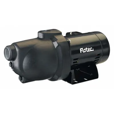 FLOTEC Shallow Well Jet Pump: 1/2 hp HP, Single Phase, 115/230V AC, 6.4 gpm, 10 ft Head - Shallow-Well Jet Pumps