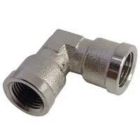 LEGRIS Metal Pipe Elbow: 90° Elbow, 5 mm x 5 mm, Female Threaded x Female Metric Threaded, 870 psi (MPN 0912 00 19)